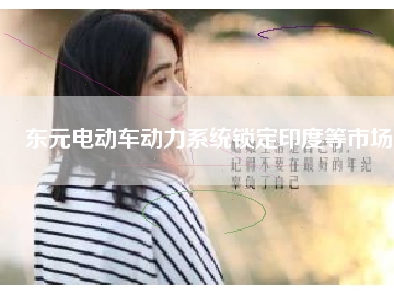 東元電動(dòng)車動(dòng)力系統(tǒng)鎖定印度等市場(chǎng)