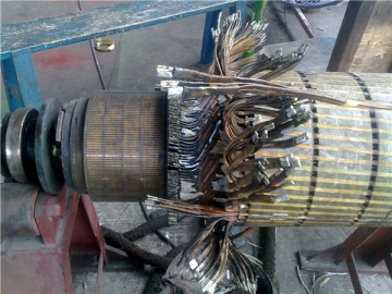 高壓電機(jī)線圈拆除