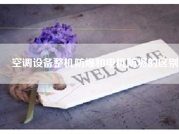 空調(diào)設備整機防爆和電機防爆的區(qū)別