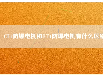 CT4防爆電機(jī)和BT4防爆電機(jī)有什么區(qū)別