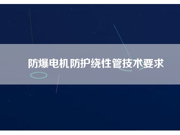 防爆電機防護繞性管技術要求