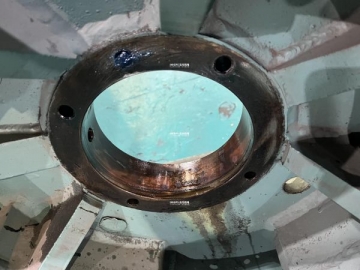 東元AECK 1300HP電機維修，更換軸、后端蓋、軸承