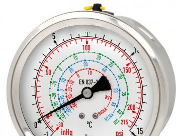 112.28, 132.28波登管壓力表，銅合金或不銹鋼材質(zhì)