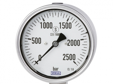 PG23HP-S波登管壓力表，不銹鋼材質(zhì)