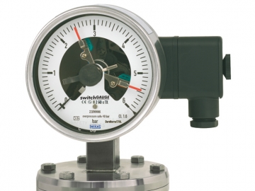 432.36+8xx, 432.56+8xx帶開關(guān)電接點的膜片式壓力表