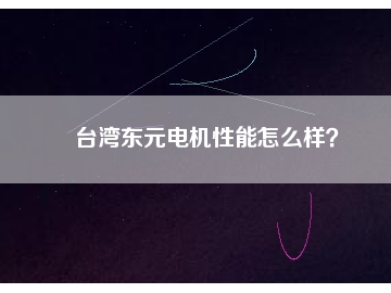 臺(tái)灣東元電機(jī)性能怎么樣？