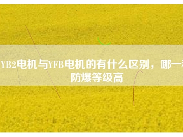 YB2電機(jī)與YFB電機(jī)的有什么區(qū)別，哪一種防爆等級(jí)高