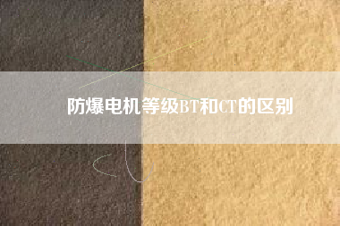 防爆電機等級BT和CT的區(qū)別