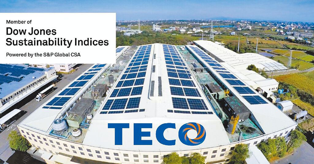 東元電機已連續(xù)三年入選DJSI道瓊永續(xù)指數(shù)新興市場類別，更三度列入國際永續(xù)評比機構(gòu)標(biāo)準(zhǔn)普爾（S&P Global）永續(xù)年鑑。圖／東元電機提供